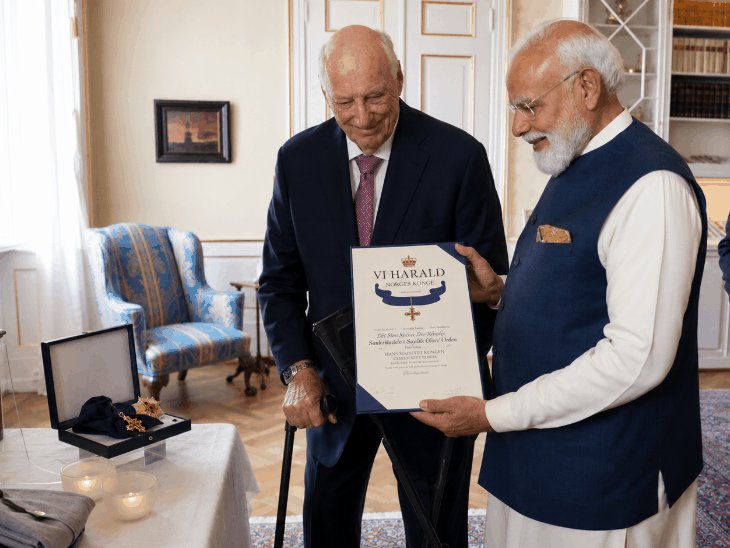 नॉर्वे ने पीएम मोदी को सर्वोच्च सम्मान दिया:उनका ये 32वां अंतरराष्ट्रीय सम्मान, मोदी बोले- यूरोप भारत में $100 अरब निवेश करेगा | ACTPnews