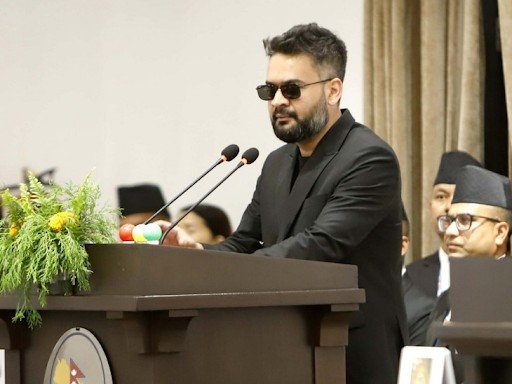 बालेन शाह इसी साल 5 मार्च को नेपाल के प्रधानमंत्री बने थे। करीब 2 महीने बाद उन्होंने पहली बार संसद को संबोधित किया। - Dainik Bhaskar