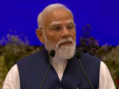 PM मोदी ने भारत मंडपम में देशभर से आए NDA नेताओं को संबोधित किया। - Dainik Bhaskar