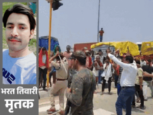 पुलिस पर पिस्टल तानने वाले के एनकाउंटर पर बवाल:सड़क जाम कर लोगों ने कहा-निहत्थे पर पुलिस ने गोली क्यों चलाई; 6 घंटे हाईवे जाम | ACTPnews