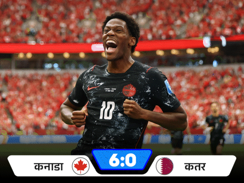 जोनाथन डेविड ने 29वें मिनट, हाफ टाइम के इंजरी टाइम के तीसरे मिनट और फुल टाइम के इंजरी टाइम के दूसरे मिनट में गोल दागे। - Dainik Bhaskar