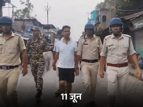 TMC नेता जहांगीर खान की पत्नी गिरफ्तार:समर्थकों के साथ फालता थाने पर हमले का आरोप; पुलिस ने पति से कान पकड़कर परेड कराई थी