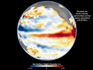 Godzilla El Nino wave in Pacific Ocean rising nasa Satellite captures | ACTPnews