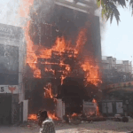 Aliganj Lucknow Building Fire | Student Jumps, Lives Saved; 10 Photos | ACTPnews