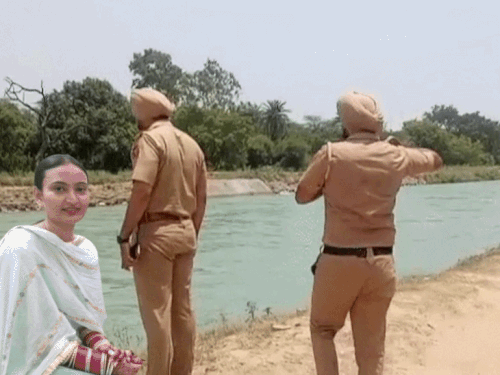 पटियाला में फौजी ने पत्नी की हत्या की:कार में बैठाकर नहर में कूदा, खुद तैरकर बाहर आ गया; 2 साल पहले लव मैरिज की थी