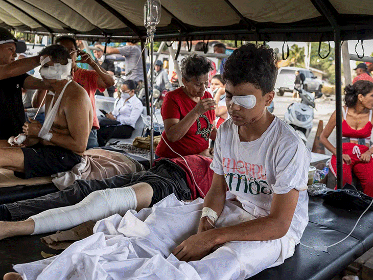 Venezuela Earthquake Videos; Caracas Damage Tragedy Relief Camps Photos Update