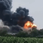 UP LPG Gas Tanker Blast Video; Kaushambi Toll Plaza Fire Accident Photos Update | ACTPnews