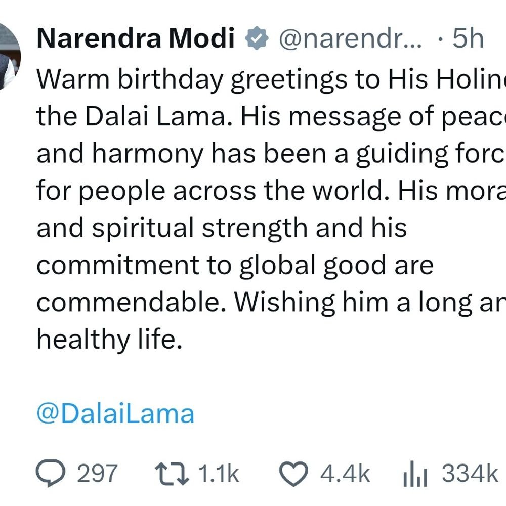 बौद्ध धर्मगुरु दलाई लामा 91 वर्ष के हुए:धर्मशाला-लद्दाख में उमड़ा श्रद्धा का सैलाब, पीएम मोदी का बधाई संदेश- विश्व शांति के लिए उनकी प्रतिबद्धता सराहनीय | ACTPnews