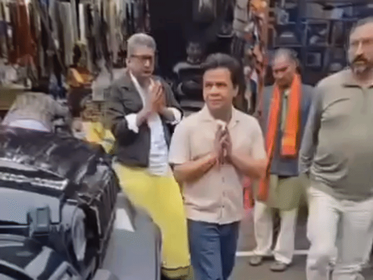 उत्तराखंड के जागेश्वर और डोल आश्रम पहुंचे अभिनेता राजपाल यादव:पारंपरिक भगवा वस्त्र में आए नजर, धाम के धार्मिक महत्व की सराहना की | ACTPnews