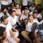 MP विधानसभा में कांग्रेस विधायकों का धरना:PCC चीफ पहुंचे, बोले- छात्रों को देशद्रोही कहने वाले मंत्री माफी मांगें; राहुल की गिरफ्तारी पर प्रदर्शन | ACTPnews
