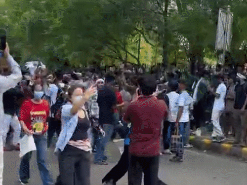 CJP Protest Clash Viral Videos; Delhi Police Vs Students