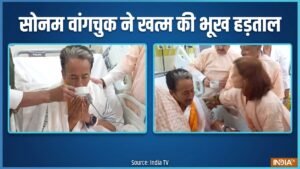 सोनम वांगचुक ने भूख हड़ताल खत्म की, जेपी नड्डा, जितेंद्र सिंह ने पिलाया जूस, PM मोदी ने की अपील | ACTPnews