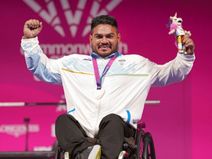Commonwealth Games Para Powerlifter Jhandu Kumar Wins Medal