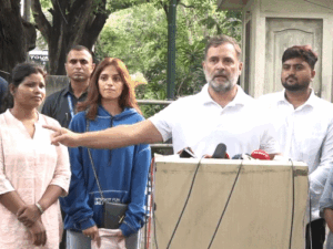 जंतर-मंतर प्रदर्शनकारियों के साथ राहुल की प्रेस कॉन्फ्रेंस:लड़की ने कहा- भारत माता की जय बोलने पर देशद्रोही कहा, शांति से चलने पर भी मारा | ACTPnews