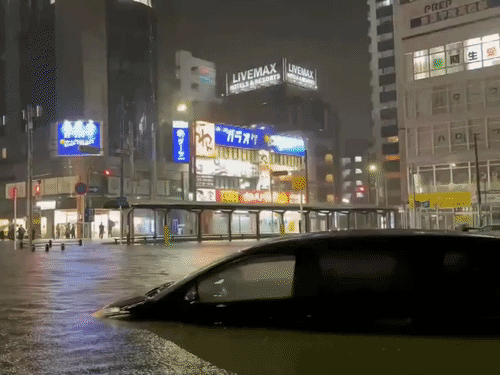 Japan Rainfall Damage Crisis Photos; Chiba Flood Alert