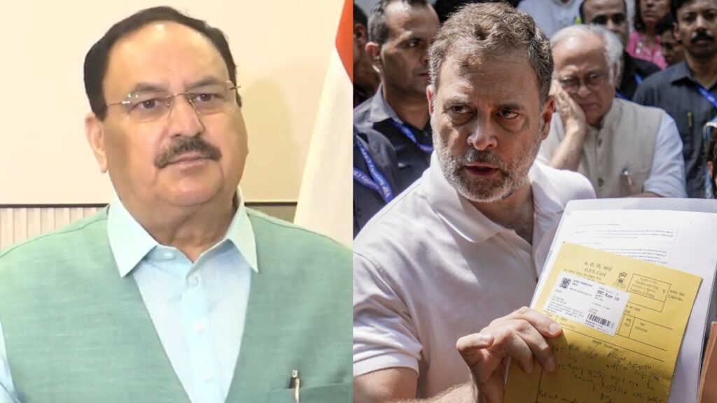 ‘वंदे मातरम् पर घिरी कांग्रेस, फजीहत के डर से राहुल गांधी ने रचा नया ड्रामा’, जेपी नड्डा ने साधा निशाना | ACTPnews