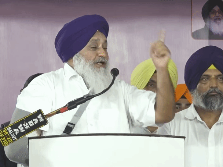 सुखबीर बादल बोले- 'वारिस पंजाब दे' वालों की चीखें निकली:अपने भाई का नशा नहीं छुड़वा सका अमृतपाल, उसका परिवार कांग्रेसी रहा