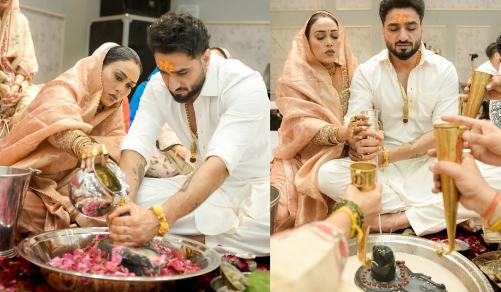 सिंगर अफसाना खान ने पति साज शर्मा संग किया रुद्राभिषेक, तस्वीरें शेयर करने पर हुए ट्रोल | ACTPnews