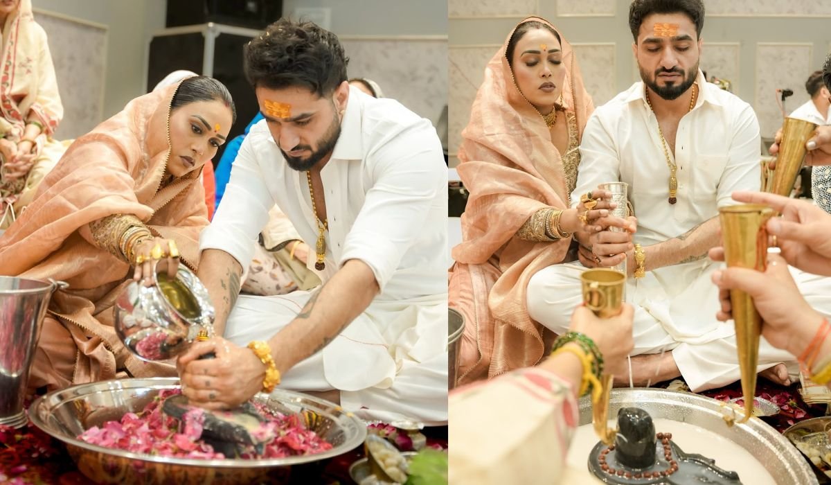 सिंगर अफसाना खान ने पति साज शर्मा संग किया रुद्राभिषेक, तस्वीरें शेयर करने पर हुए ट्रोल | ACTPnews