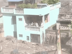 Nepal Flood Viral Video | House Survives Debris & Water; 3 Lives Saved | ACTPnews