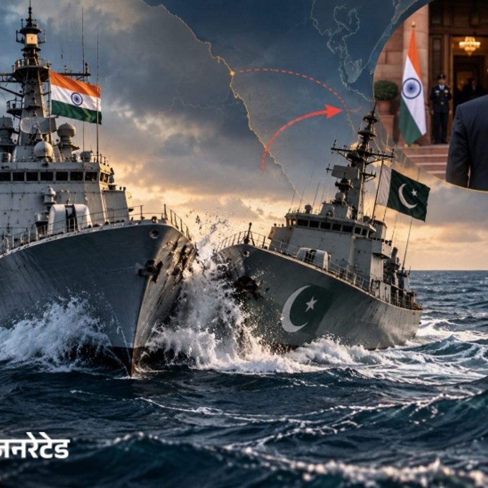पाकिस्तानी जहाज अरब सागर में भारतीय युद्धपोत से टकराया:तेज रफ्तार से गलत दिशा में मुड़ा था; दिल्ली में PAK हाईकमिश्नर तलब | ACTPnews