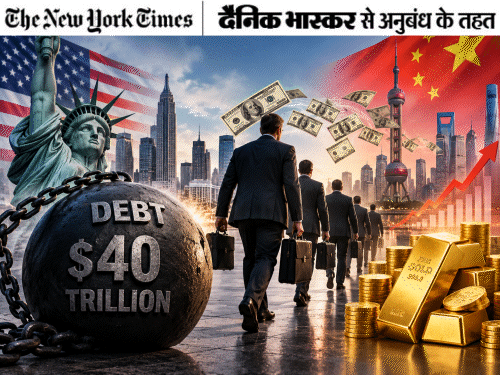 अमेरिका से पैसा निकालने लगे दुनिया के बड़े निवेशक:40 ट्रिलियन डॉलर के कर्ज से बढ़ी चिंता, सोना खरीद रहे, चीन में निवेश बढ़ा रहे
