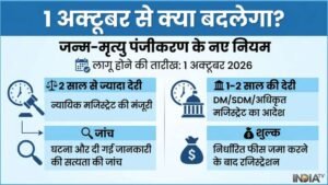जन्म-मृत्यु का रजिस्ट्रेशन कराने में हुई देरी तो बढ़ेगी मुश्किल, 1 अक्टूबर से लागू होंगे नए नियम | ACTPnews