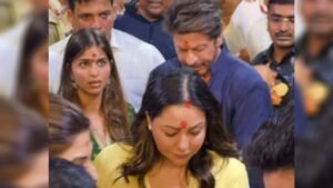 लालबागचा राजा के दरबार में शाहरुख खान, पत्नी गौरी और बेटी सुहाना भी दिखीं साथ, हाथ जोड़कर लिया बप्पा का आशीर्वाद | ACTPnews