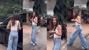 समय रैना की कार से निकलीं रूमर्ड गर्लफ्रेंड मेधा शंकर, पैपराजी को देखते ही बदला अंदाज, बनाया अटपटा मुंह, फिर भागीं | ACTPnews