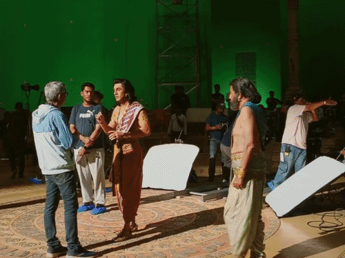 फिल्म रामायण के बिहाइंड द सीन विजुअल आए:रणबीर बोले- ये सिर्फ रोल नहीं, जिम्मेदारी है; देखिए ग्रीन स्क्रीन में किस तरह हुई फिल्म की शूटिंग