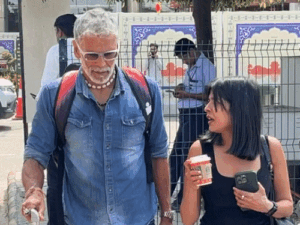 जयपुर एयरपोर्ट पर साथ दिखे एक्ट्रेस पलक तिवारी-एक्टर इब्राहिम:एक गाड़ी में रणथंभौर के लिए हुए रवाना; फैन से मिलिंद सोमन बोले- 20 पुशअप करो | ACTPnews