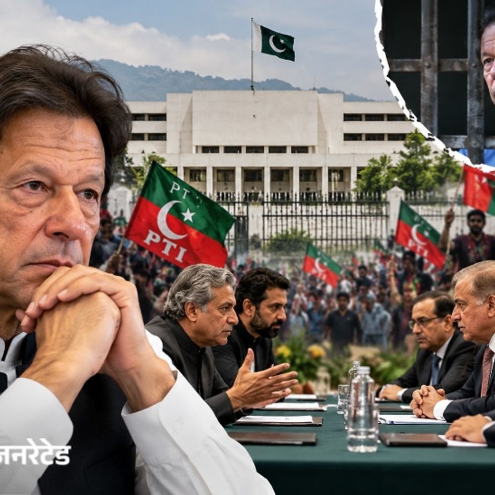 इमरान की पार्टी और PAK सरकार की बातचीत:इस्लामाबाद मार्च टालने पर चर्चा; PTI की मांग- इमरान से मिलने दें, अस्पताल में इलाज कराएं