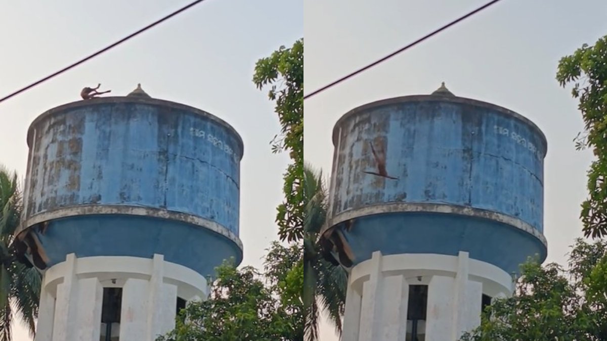 मेडिकल कॉलेज में पानी की टंकी पर चढ़ गया युवक, रेस्क्यू पूरा होने से पहले ही नीचे कूद गया