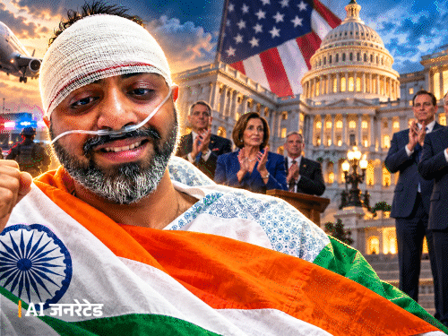 अमेरिकी संसद में कैप्टन स्मित के सम्मान में प्रस्ताव पारित:आतंकी हमले को नाकाम करने की तारीफ की; भारतीय पायलट को बहादुर बताया