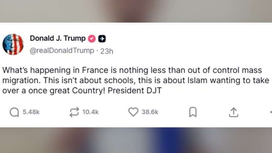 donald trump on islam france protest