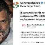 केरल कांग्रेस ने एक्स पर CJI सूर्यकांत का इस्तीफा मांगा फिर डिलीट किया पोस्ट, केंद्रीय मंत्री रिजिजू ने साधा निशाना | ACTPnews